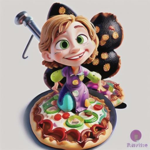 Rainbow pizzas