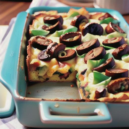 Make-Ahead Sausage and Mushroom Savory Bread Pudding