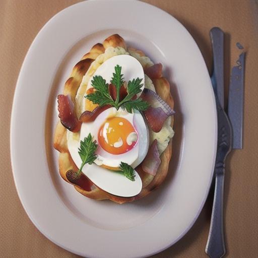 Puff Pastry with Egg and Bacon
