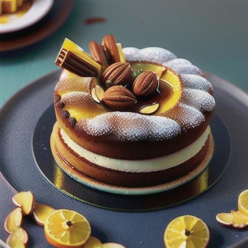 Warm honey, orange and almond cake recipe