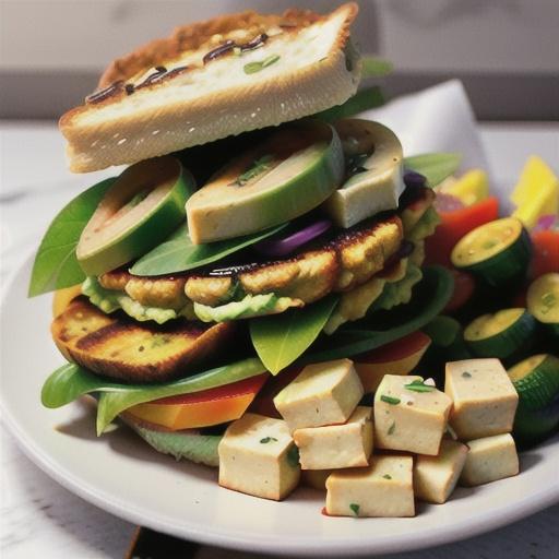 Vegan Tofu Scramble Breakfast Sandwiches