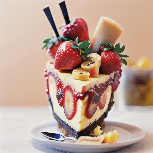 Lemon-spiked cheesecake with tipsy port strawberries