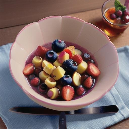 Mixed berry and vanilla compote