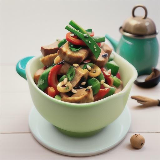Pork & Asian green stir fry