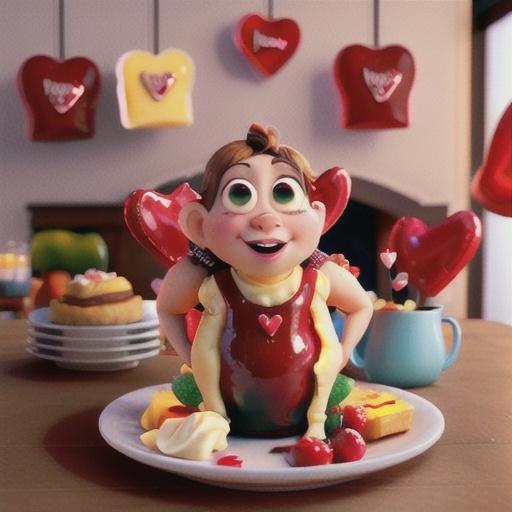 Cherry Glazed Sponge Cake