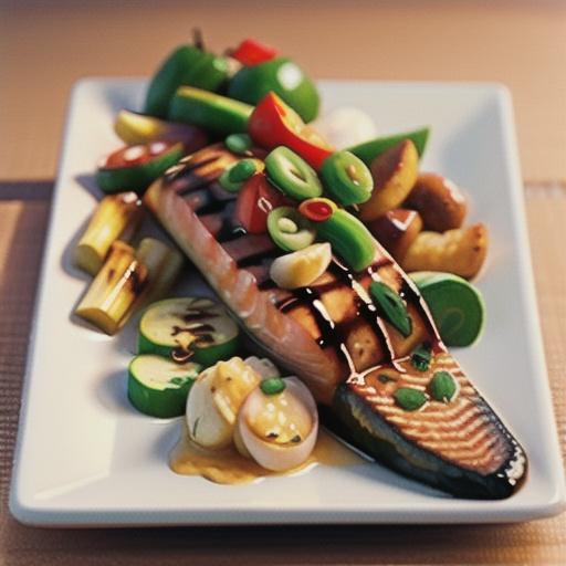 Grilled Teriyaki Salmon