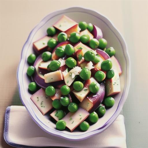 Pea salad with pecorino