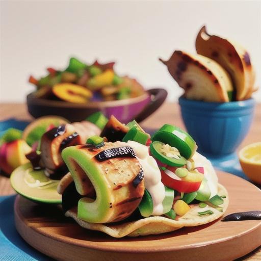 Slow-roasted spiced apple pork tacos