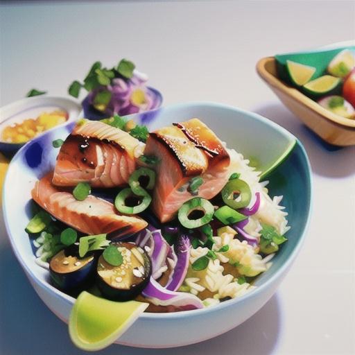 Quick crispy salmon spring bowl