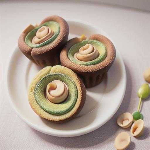 Hazelnut, pistachio and white chocolate friands