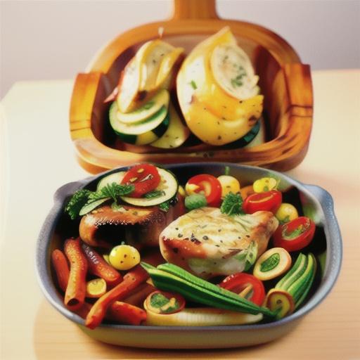 Herb Roasted Pork Chops and Vegetables