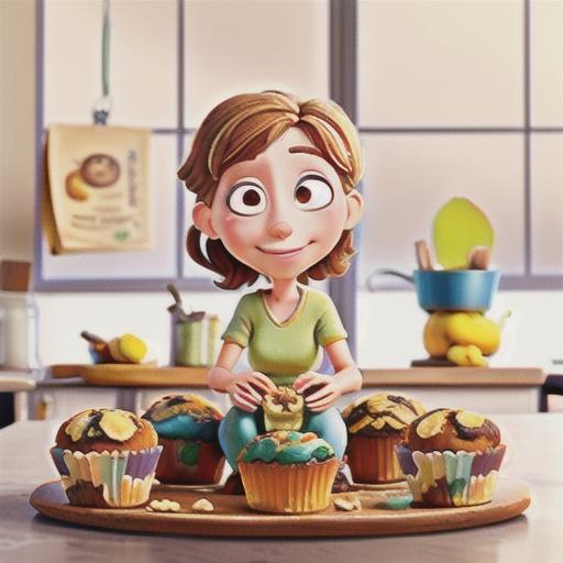 Banana and walnut muffins