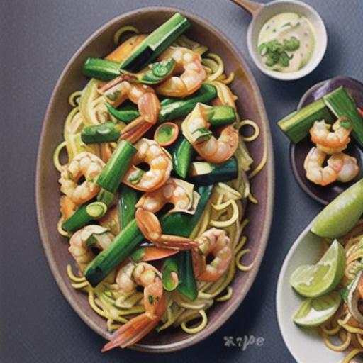 Singapore Noodles with Shrimp