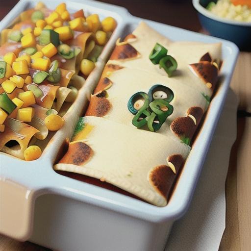 No-Roll Mexican Rice Enchiladas