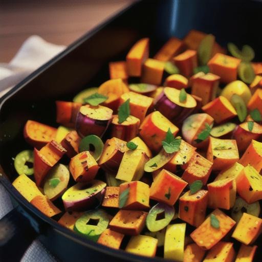 Citrus-Roasted Sweet Potato and Rutabaga