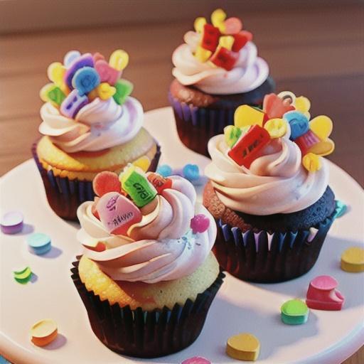 Gluten-Free Valentine Confetti Cupcakes