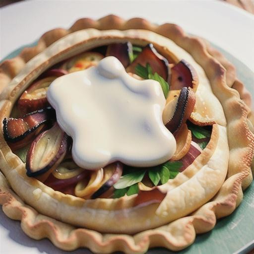 Caramelized Onion and Bacon Galette