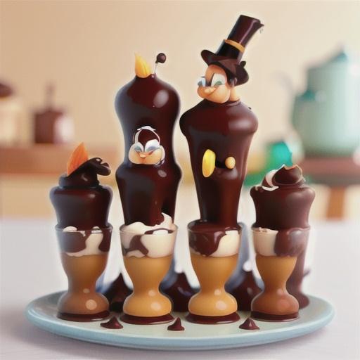 Little chocolate mousses