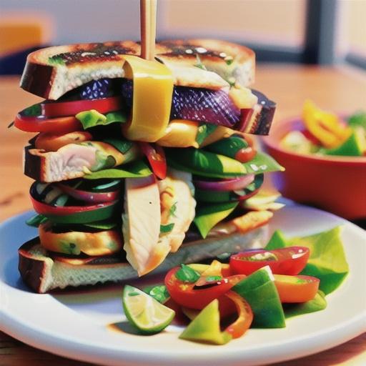 Skinny Mediterranean Chicken Panini