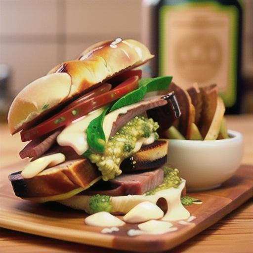 Beef-Pesto Panini