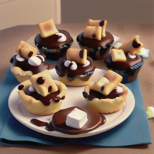 S’mores Fudge Cookie Pies