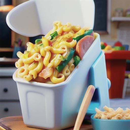 Cheesy ham and macaroni bake