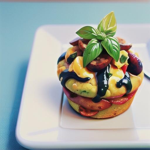 Chorizo and basil muffins