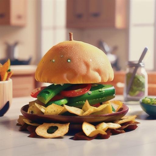 Homemade vegetable crisps