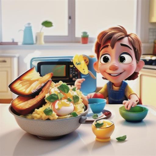 Smoked salmon with microwave scrambled eggs