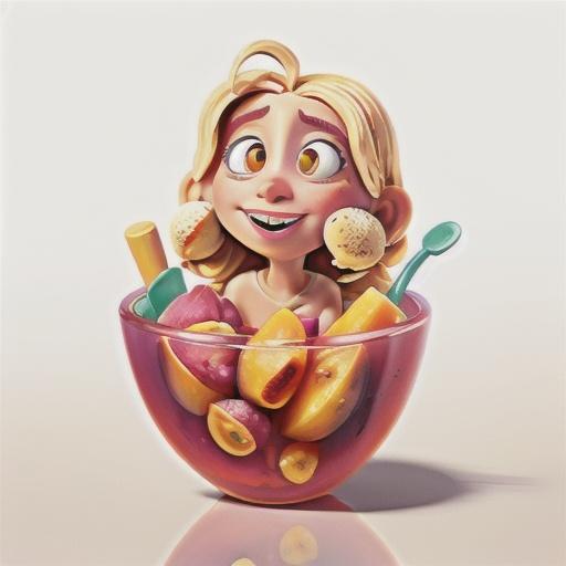 Nectarine and vanilla bean sorbet