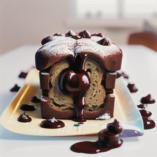 Dark Chocolate Roasted Cherry Quick Bread