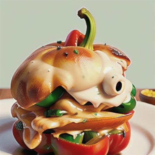 Cheesy-stuffed capsicums recipe