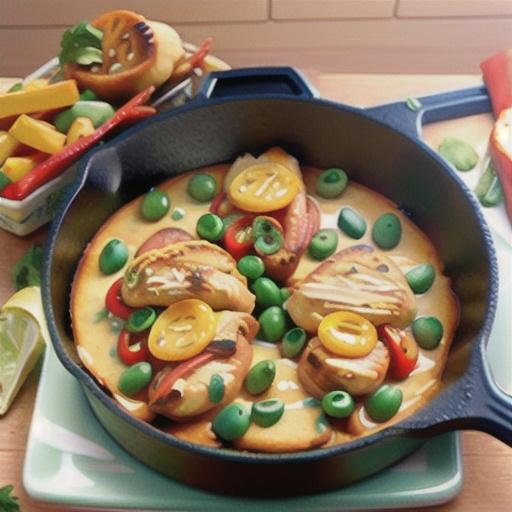 Cheesy Chicken Philly Skillet