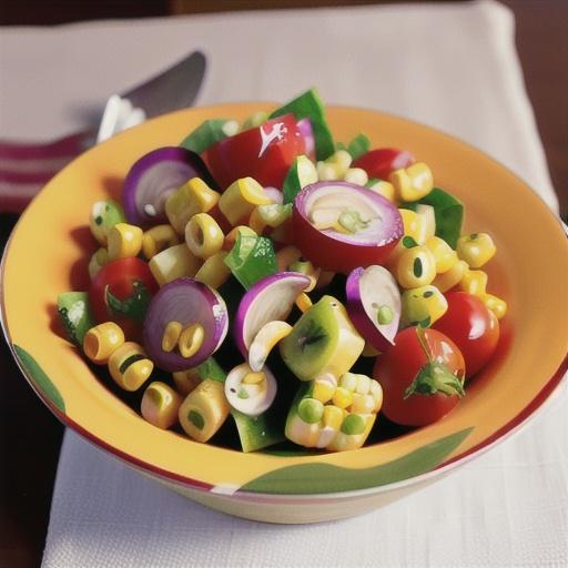 Corn, Sweet Onion, and Tomato Salad