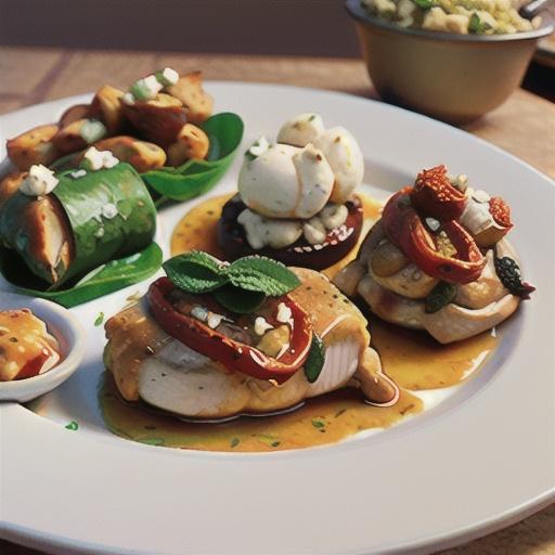 Goat Cheese and Sun-Dried Tomato Stuffed Chicken Thighs with Sage Brown Butter Sauce