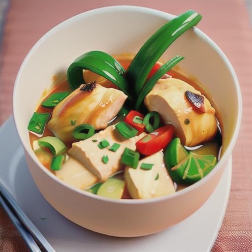 Chicken noodle laksa