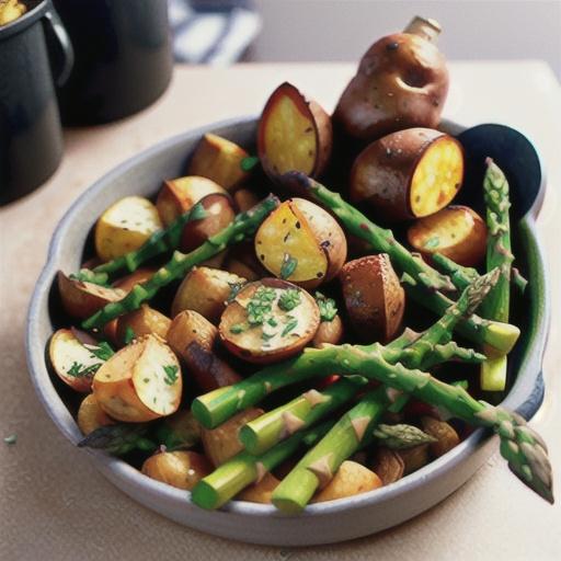 Oven Roasted Red Potatoes and Asparagus