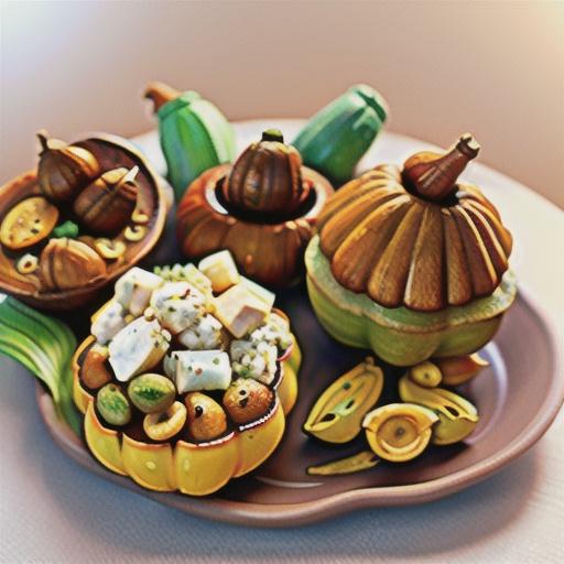 Curried Stuffed Acorn Squash