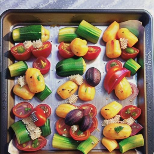 Sheet Pan Gnocchi with Zucchini, Tomatoes, and Bell Peppers