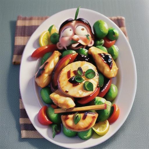 Grilled sweet and sour chicken