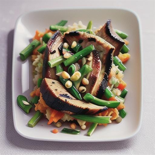 Sticky honey lamb with carrot and lentil slaw recipe