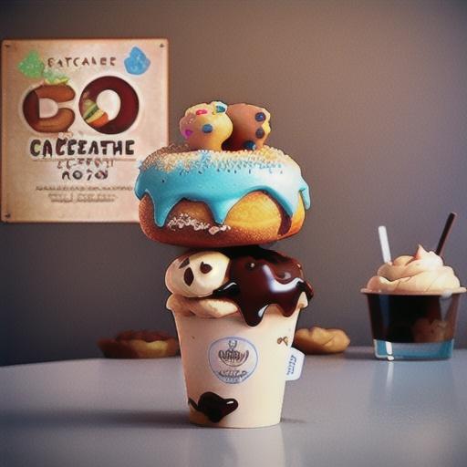 Coffee and Donuts Ice Cream