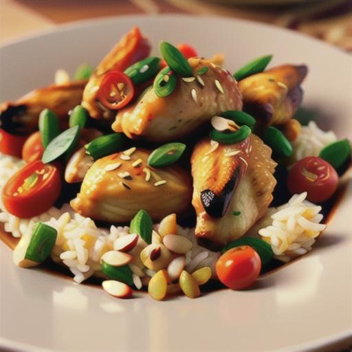 Dutch East Chicken Wings and Rice