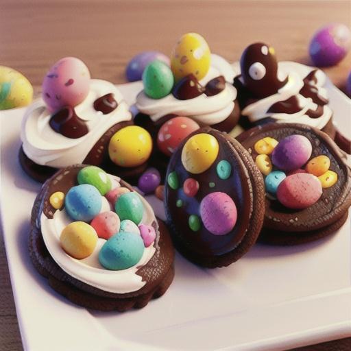 Easter Egg Brownie Cookies