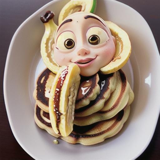 Quinoa pancakes with caramelised banana