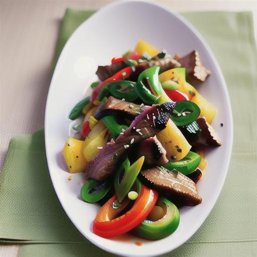 Peppered beef stir-fry