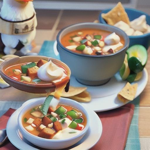 Chicken Tortilla Soup with Cream Cheese