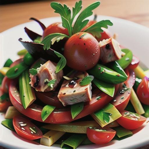 Lamb, tomato and parsley salad