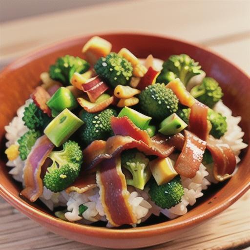 Bacon Fried Broccoli Rice