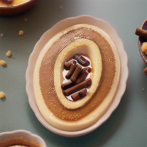 Cinnamon-honey creme brulee